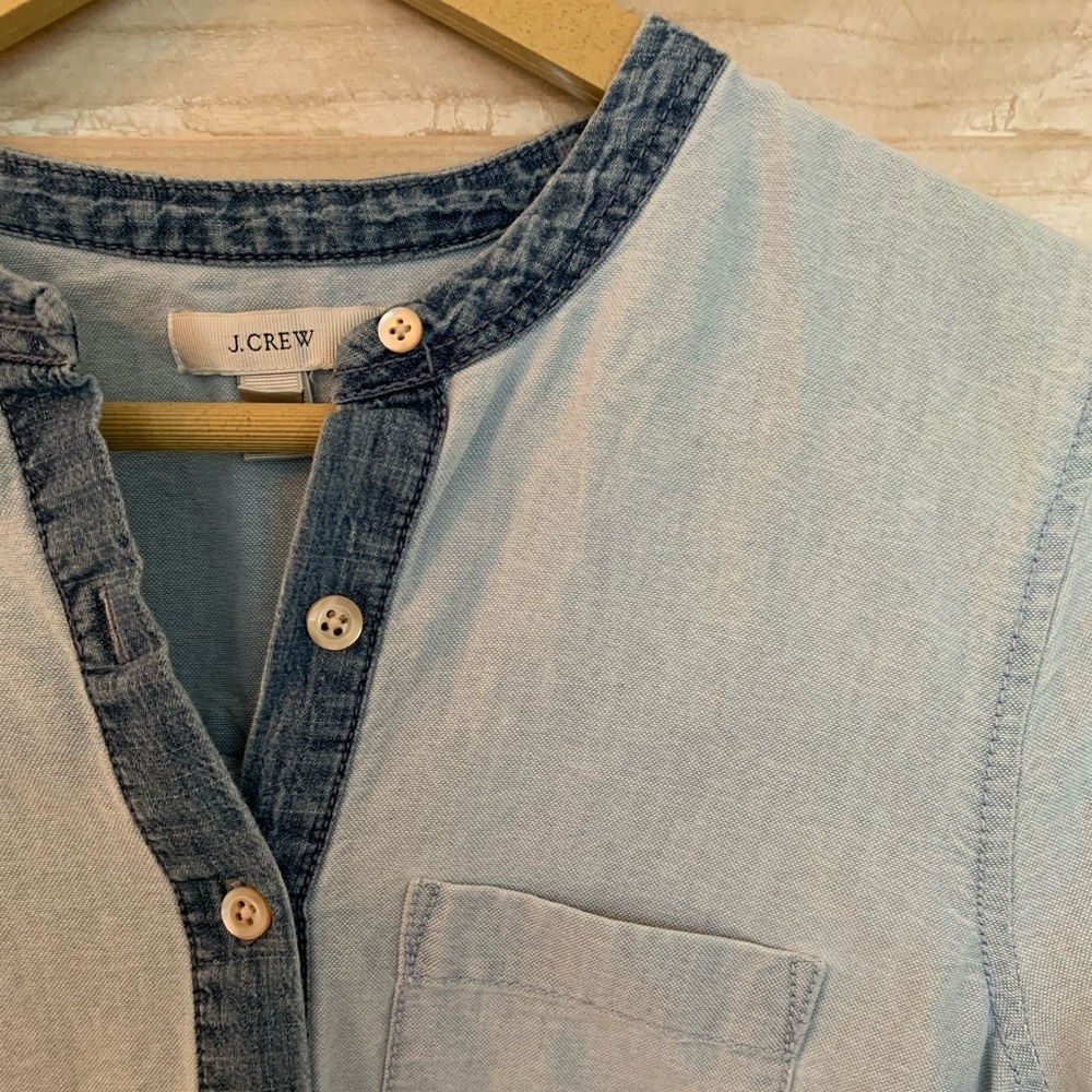JCrew blue denim shirts